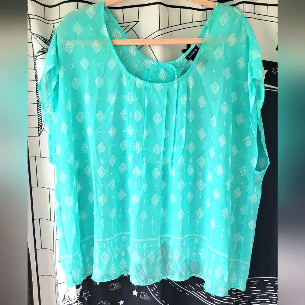 Split back blouse